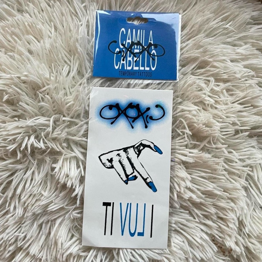 Camila Cabello C,XOXO temporary tattoos / listening party exclusive